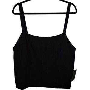 NWT Eloquii Black Sleeveless Crop Camisole 26/28